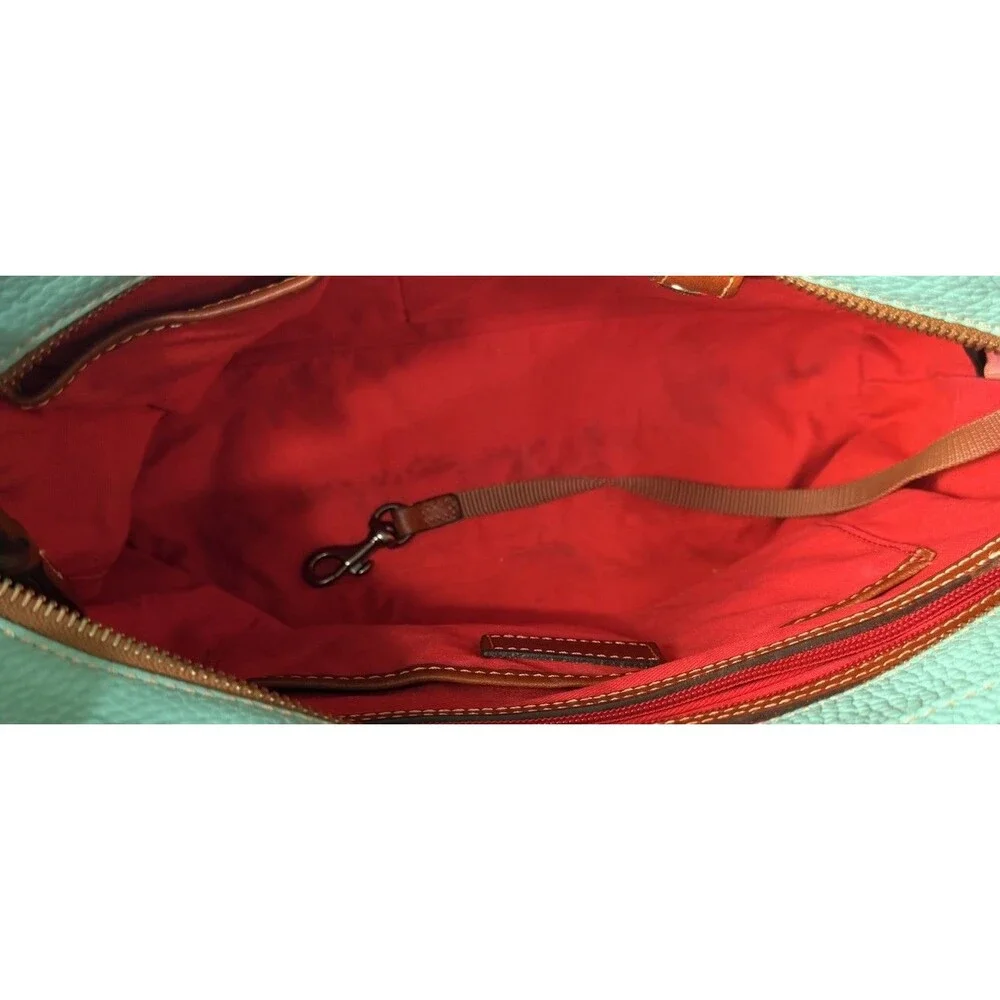 Dooney & Bourke Lexington Shopper Pebble Grain Leather Tote Bag Spearmint Green - Picture 12 of 14
